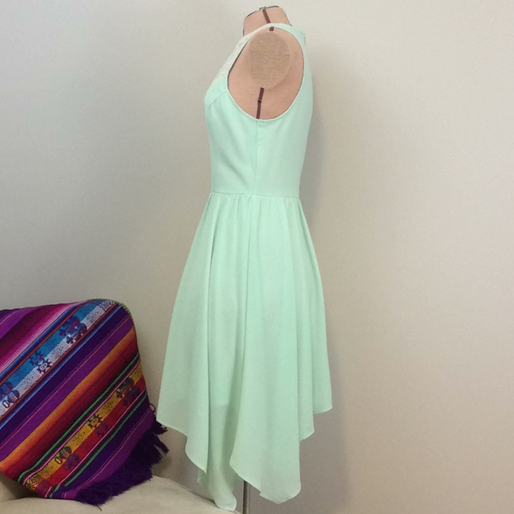 NWOT Alya green, asymmetrical dress - Picture 2 of 6